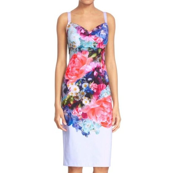 TED BAKER Emore Focus Bouquet Strappy Dress - Picture 6 of 8